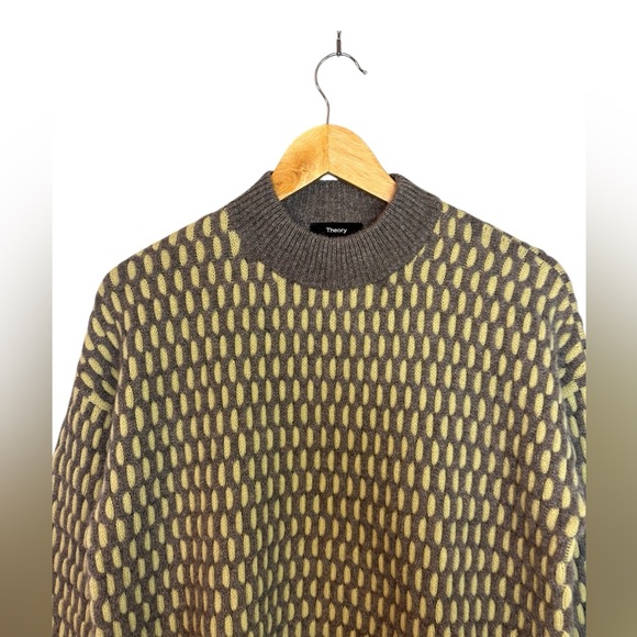 THEORY Plaited Two-Tone Cashmere Sweater XS - Picture 2 of 6